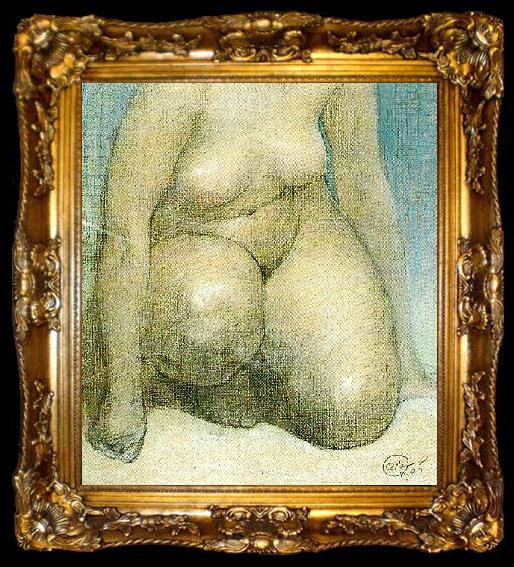 framed  Carl Larsson nakenstudie, ta009-2